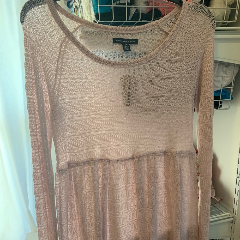 Pink babydoll top
